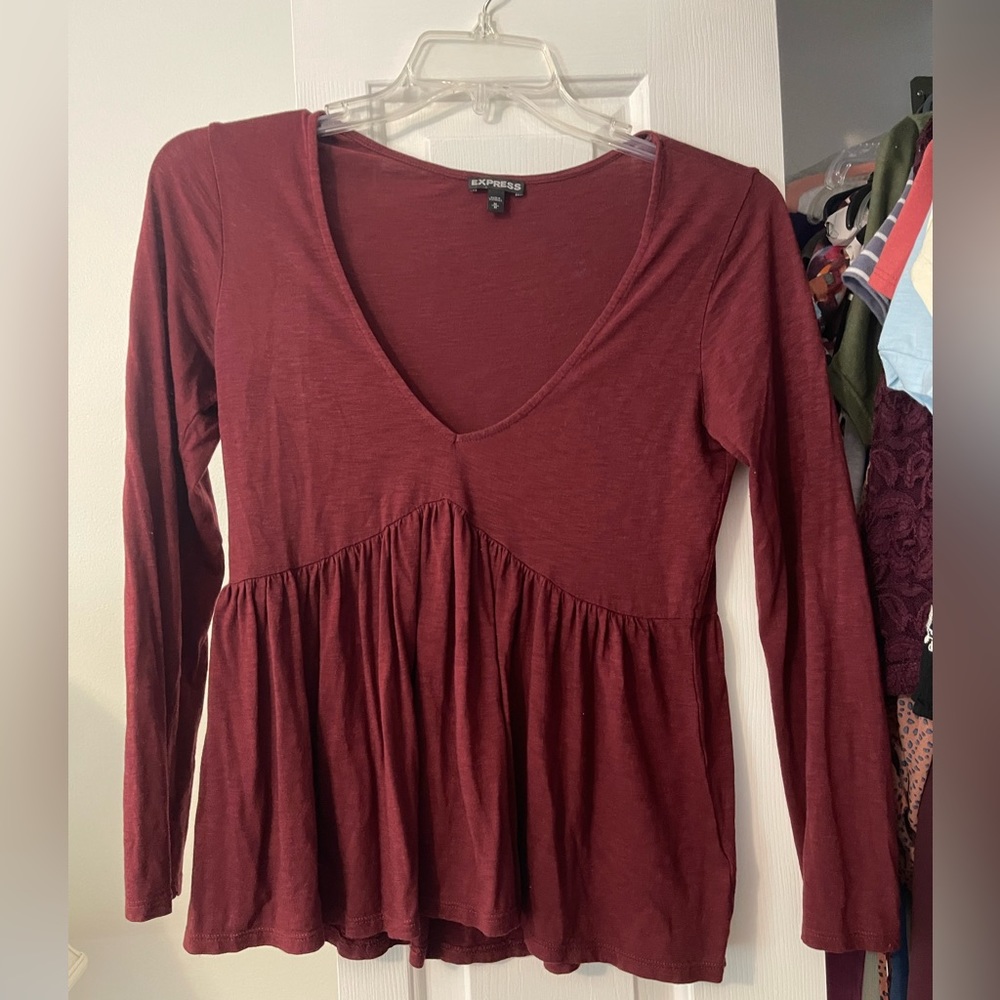 Express Burgundy Shirt!